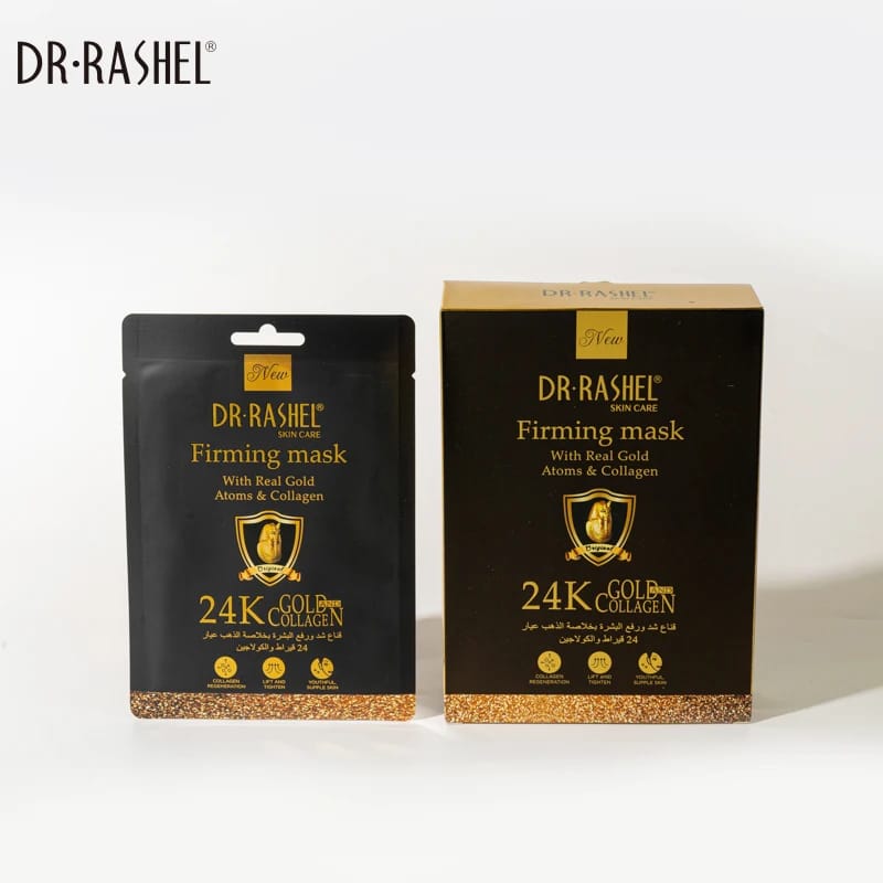 ماسک ورقه‌ ای طلا کلاژن دکتر راشل 25 گرم DR.RASHEL 24K Gold Collagen Firming Mask