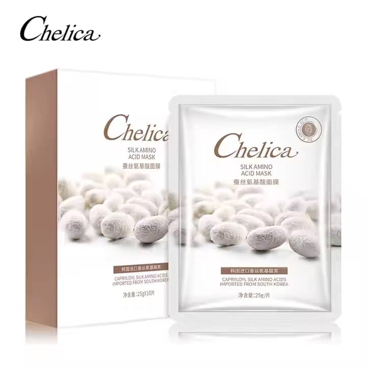 ماسک ورقه‌ای ابریشم چلیکا 25گرم Chelica Silk Amino Acid Mask