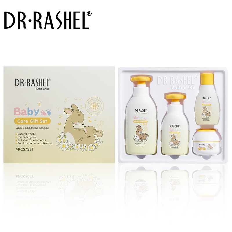پک مراقبت از پوست کودک دکتر راشل مدل بابونه و کالاندولا 4عددی DR RASHEL Baby Care Gift Set