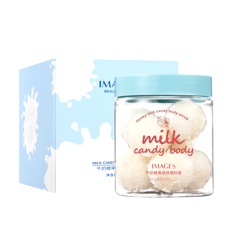اسکراب بدن توپی شیر ایمیجز 140گرم IMAGES MILK CANDY BODY SCRUB