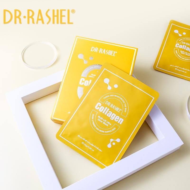ماسک ورقه ای کلاژن مولتی لیفتینگ دکتر راشل 25گرم DR.RASHEL Collagen Multi-Lift Ultra Glow Mask