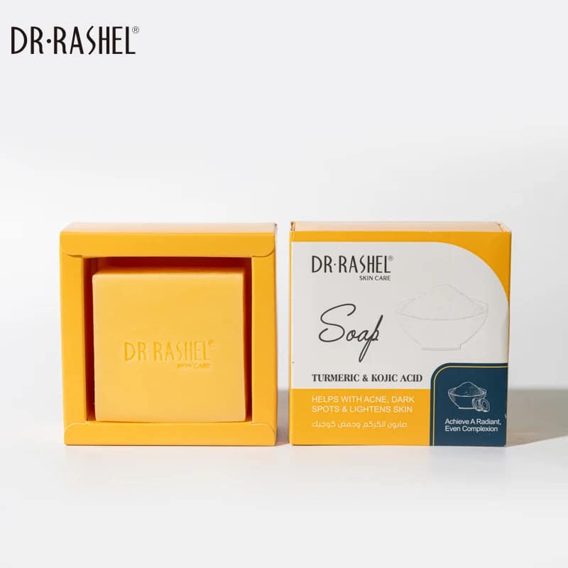 صابون کوجیک اسید و زردچوبه دکتر راشل 100گرم DR.RASHEL Kojic Acid & Turmeric Soap