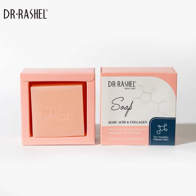 صابون کوجیک اسید و کلاژن دکتر راشل 100گرم DR.RASHEL Kojic Acid & Collagen Soap