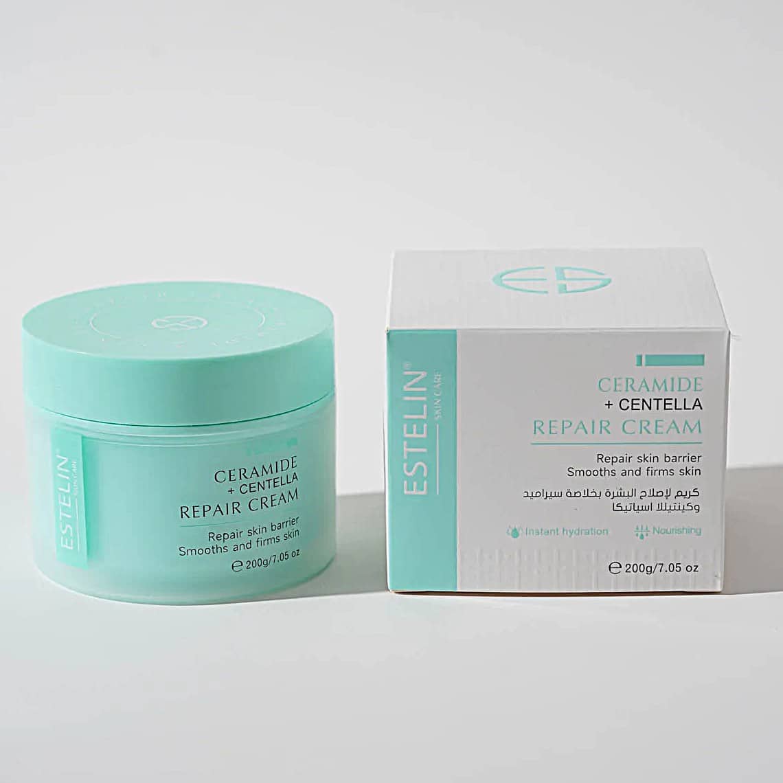 کرم ترمیم‌کننده سرامید و سنتلا استلین 200گرم ESTELIN Ceramide & Centella Repair Cream