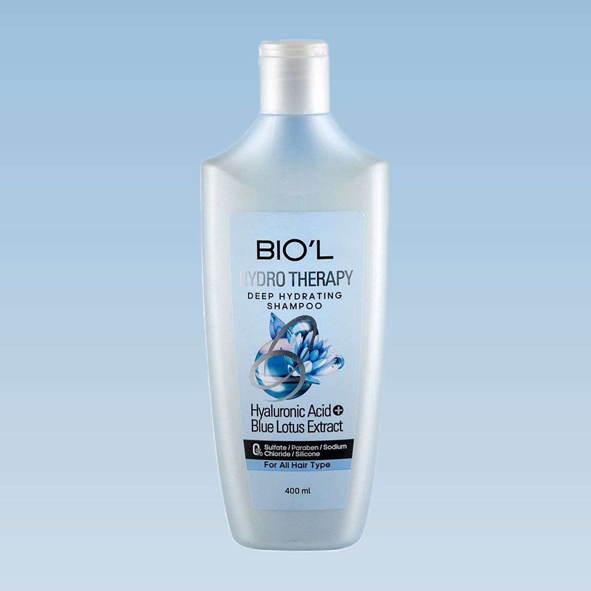 شامپو هیدرو تراپی بیول 400میل BIO'L Hydro Therapy Deep Hydrating Shampoo