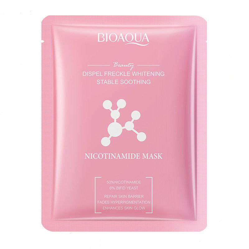 ماسک ورقه ای نیاسینامید و مخمر بیفیدا بیوآکوا  25میل BIOAQUA NICOTINAMIDE Facial Mask