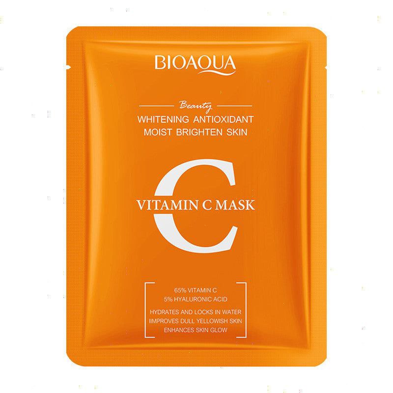 ماسک ورقه ای ویتامین سی و هیالورونیک اسید بیوآکوا 25میل BIOAQUA VITAMIN C Facial Mask