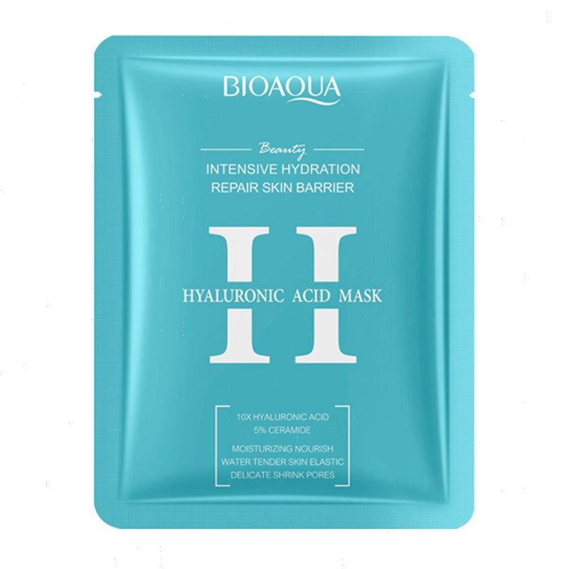 ماسک ورقه ای هیالورونیک اسید و سرامید بیوآکوا 25میل BIOAQUA HYALURONIC ACID Facial Mask