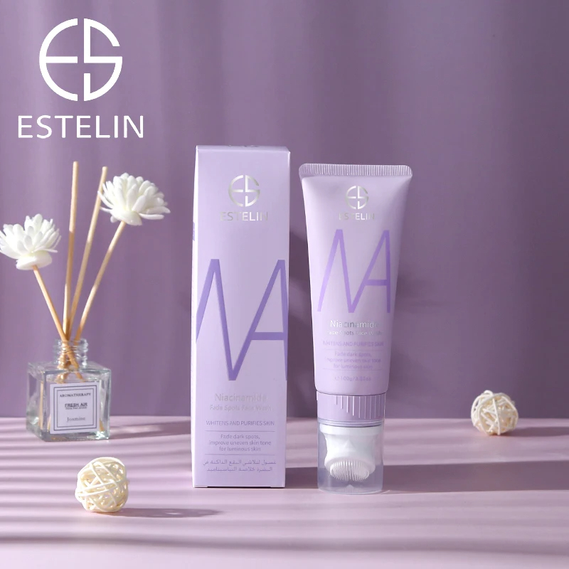 فیس واش نیاسینامید استلین 100 گرم Estelin Niacinamide Fade Spots Face Wash