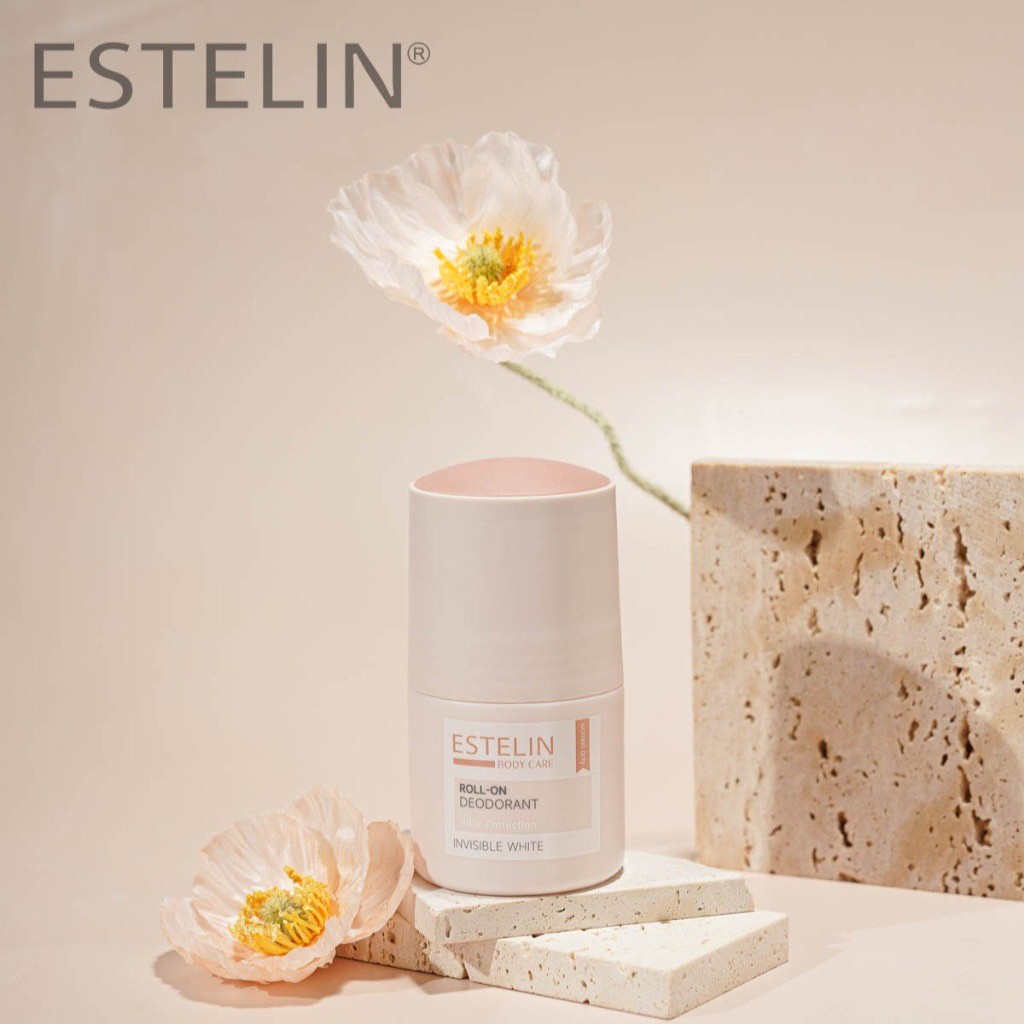 مام رول ضدتعریق و دئودورانت استلین مدل Invisible White حجم 50 میل Estelin Invisible White Roll-On Deodorant