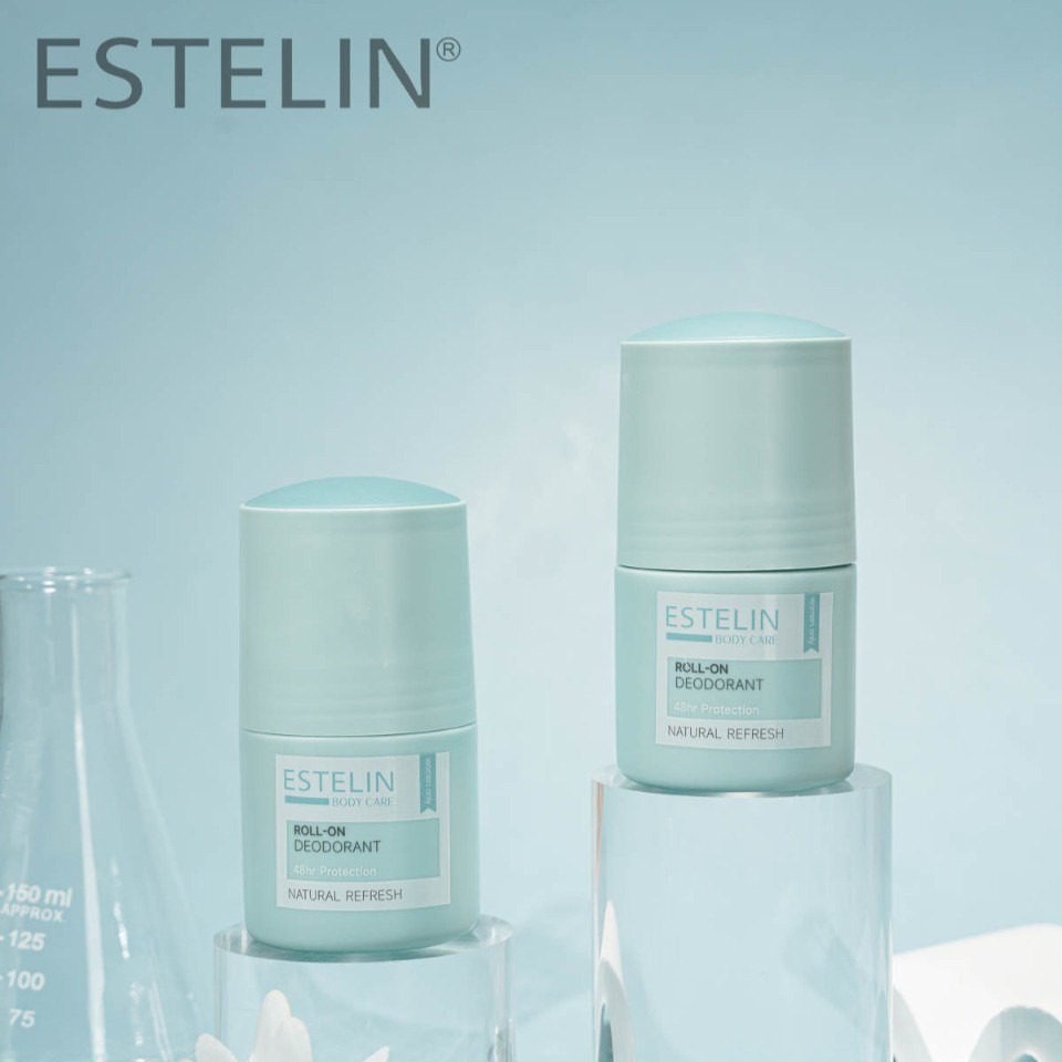مام رول ضدتعریق و دئودورانت استلین مدل Natural Refresh حجم 50 میل Estelin Natural Refresh Roll-On Deodorant