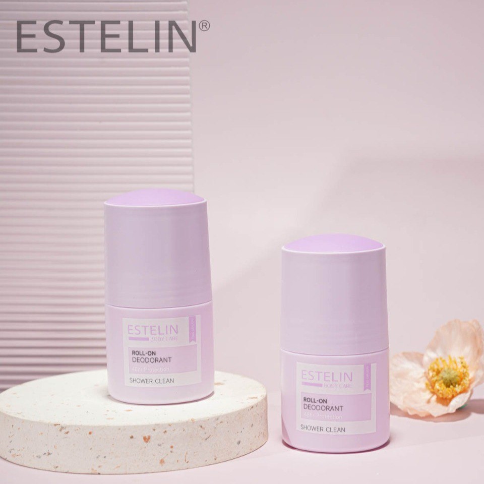 مام رول ضدتعریق و دئودورانت استلین مدل Shower Clean حجم 50 میل Estelin Shower Clean Roll-On Deodorant