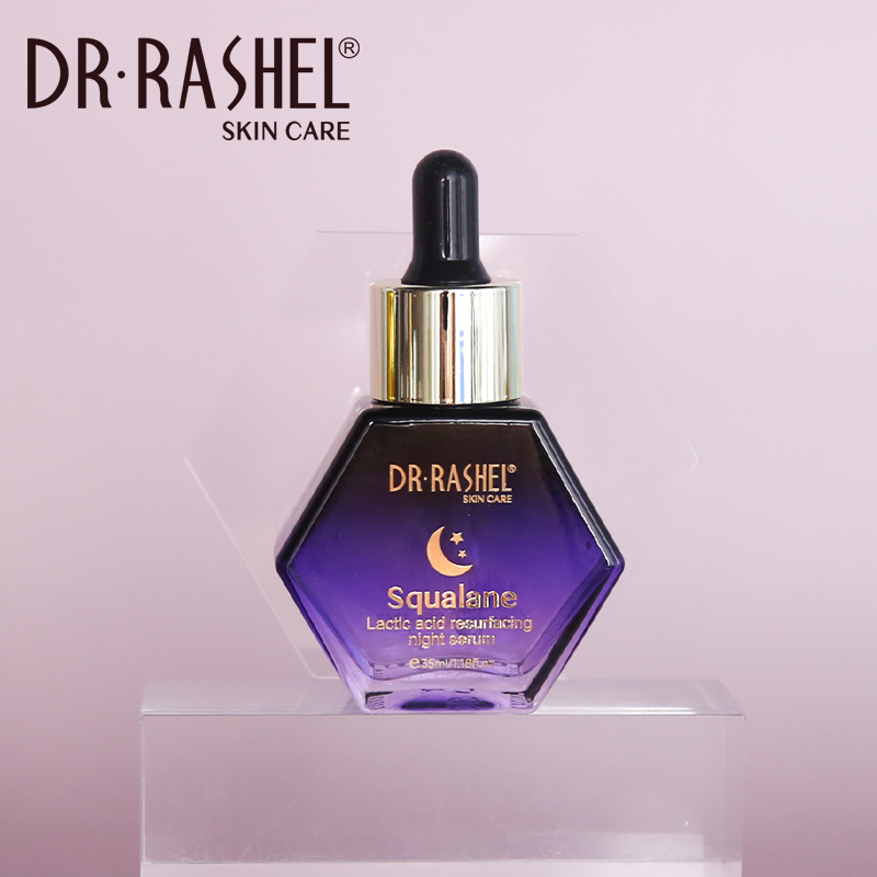 سرم شب لایه بردار ملایم اسکوالان و لاکتیک اسید دکتر راشل 35میل DR.RASHEL Squalane Lactic Surface Resurfacing Night Serum