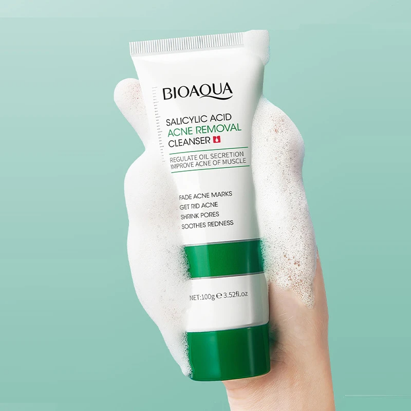 شوینده صورت سالیسیلیک اسید بیوآکوا ضدجوش 100گرم Bioaqua Salicylic Acid Acne Removal Cleanser