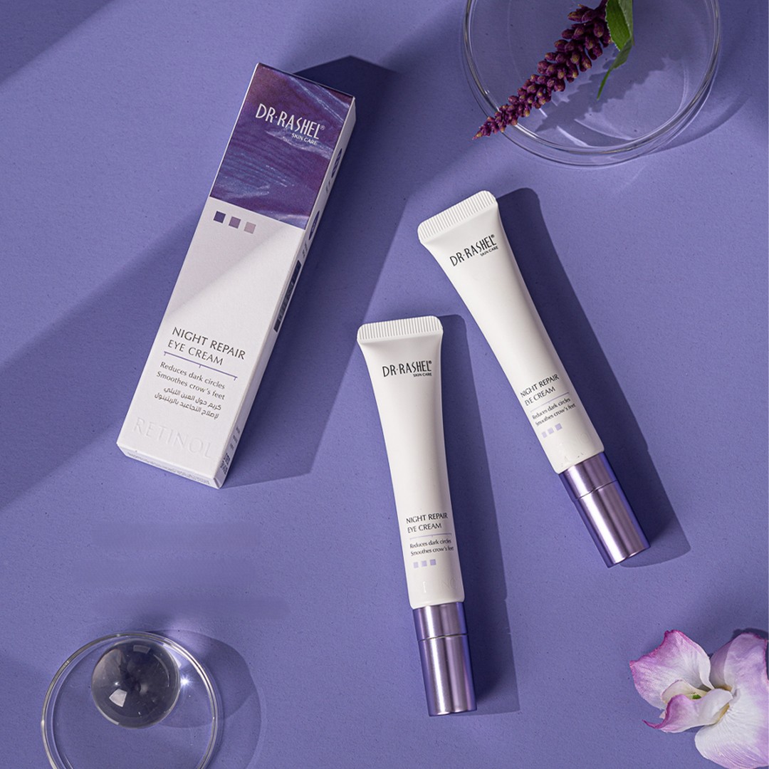 کرم دورچشم شب رتینول دکتر راشل 50گرم DR.RASHEL Retinol Night Repair Eye Cream