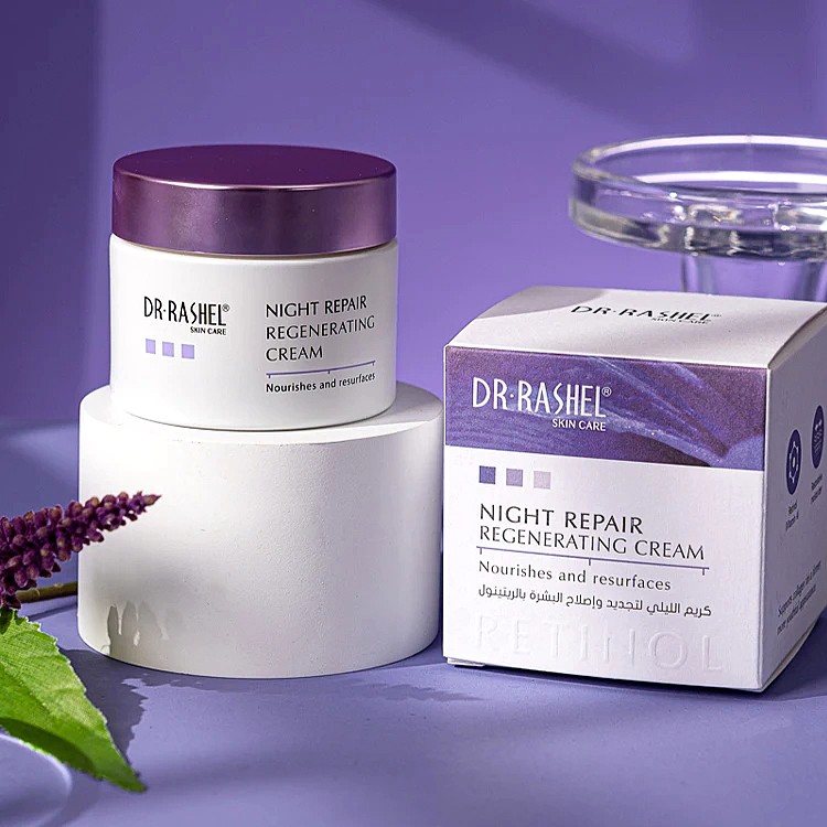 کرم شب رتینول دکتر راشل ترمیم کننده 50گرم DR.RASHEL Retinol Night Repair Face Serum