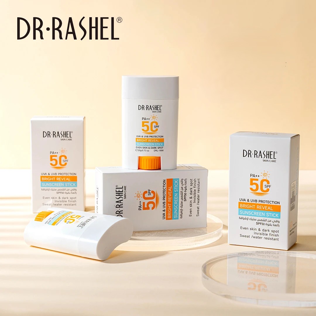 ضد آفتاب استیکی دکتر راشل روشن کننده اورجینال حجم 20گرم DR.RASHEL Bright Reveal Sunscreen Stick ++SPF50 PA